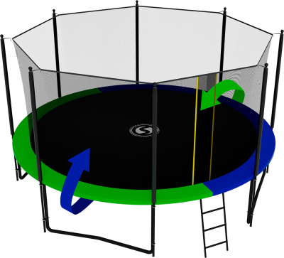 Батут SWOLLEN Classic Black 14 FT