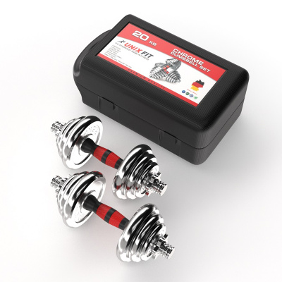 Набор гантелей UNIXFIT в кейсе 20kg