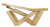 Скамья деревянная WOODGYM W-Bench Pistons (сосна)