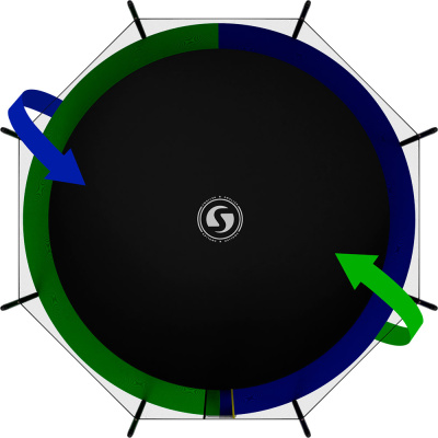 Батут SWOLLEN Classic Black 14 FT