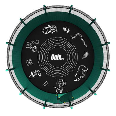 Батут UNIX line SUPREME GAME 14 ft (green)