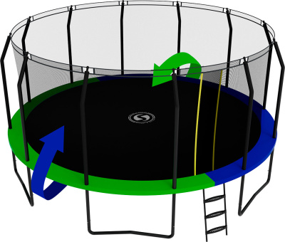 Батут SWOLLEN Prime Black 16 FT