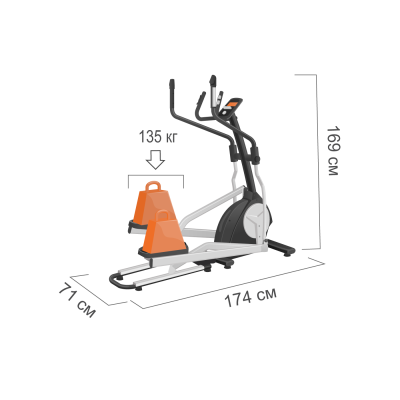 Эллиптический тренажер Proxima Enima II iPRO