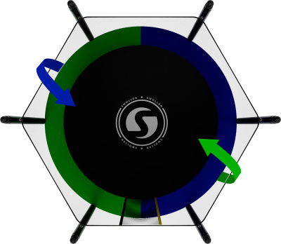 Батут SWOLLEN Classic Black 6 FT