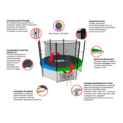 Батут UNIX line Classic 6 ft (inside)